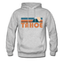 Tahoe, California Hoodie - Retro Mountain Tahoe Crewneck Hooded Sweatshirt - heather gray