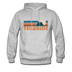 Telluride, Colorado Hoodie - Retro Mountain Telluride Crewneck Hooded Sweatshirt - heather gray