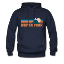 Winter Park, Colorado Hoodie - Retro Mountain Winter Park Crewneck Hooded Sweatshirt - navy
