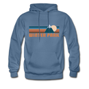 Winter Park, Colorado Hoodie - Retro Mountain Winter Park Crewneck Hooded Sweatshirt - denim blue