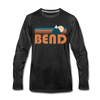 Bend, Oregon Long Sleeve T-Shirt - Retro Mountain Unisex Bend Long Sleeve Shirt