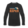 Aspen, Colorado Long Sleeve T-Shirt - Retro Mountain Unisex Aspen Long Sleeve Shirt - black