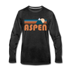 Aspen, Colorado Long Sleeve T-Shirt - Retro Mountain Unisex Aspen Long Sleeve Shirt - charcoal gray