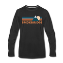 Breckenridge, Colorado Long Sleeve T-Shirt - Retro Mountain Unisex Breckenridge Long Sleeve Shirt - black