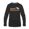 Breckenridge, Colorado Long Sleeve T-Shirt - Retro Mountain Unisex Breckenridge Long Sleeve Shirt - black