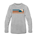 Breckenridge, Colorado Long Sleeve T-Shirt - Retro Mountain Unisex Breckenridge Long Sleeve Shirt - heather gray