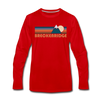 Breckenridge, Colorado Long Sleeve T-Shirt - Retro Mountain Unisex Breckenridge Long Sleeve Shirt - red