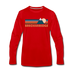 Breckenridge, Colorado Long Sleeve T-Shirt - Retro Mountain Unisex Breckenridge Long Sleeve Shirt - red