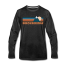 Breckenridge, Colorado Long Sleeve T-Shirt - Retro Mountain Unisex Breckenridge Long Sleeve Shirt - charcoal gray
