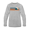 Colorado Springs, Colorado Long Sleeve T-Shirt - Retro Mountain Unisex Colorado Springs Long Sleeve Shirt - heather gray