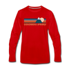 Colorado Springs, Colorado Long Sleeve T-Shirt - Retro Mountain Unisex Colorado Springs Long Sleeve Shirt - red