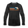 Colorado Springs, Colorado Long Sleeve T-Shirt - Retro Mountain Unisex Colorado Springs Long Sleeve Shirt - charcoal gray