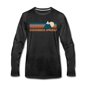 Colorado Springs, Colorado Long Sleeve T-Shirt - Retro Mountain Unisex Colorado Springs Long Sleeve Shirt