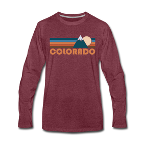 Colorado Long Sleeve T-Shirt - Retro Mountain Unisex Colorado Long Sleeve Shirt