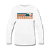 Durango, Colorado Long Sleeve T-Shirt - Retro Mountain Unisex Durango Long Sleeve Shirt - white