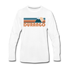 Durango, Colorado Long Sleeve T-Shirt - Retro Mountain Unisex Durango Long Sleeve Shirt - white