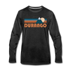 Durango, Colorado Long Sleeve T-Shirt - Retro Mountain Unisex Durango Long Sleeve Shirt - charcoal gray