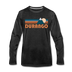 Durango, Colorado Long Sleeve T-Shirt - Retro Mountain Unisex Durango Long Sleeve Shirt - charcoal gray