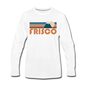 Frisco, Colorado Long Sleeve T-Shirt - Retro Mountain Unisex Frisco Long Sleeve Shirt - white