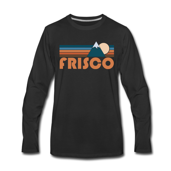 Frisco, Colorado Long Sleeve T-Shirt - Retro Mountain Unisex Frisco Long Sleeve Shirt - black