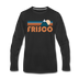Frisco, Colorado Long Sleeve T-Shirt - Retro Mountain Unisex Frisco Long Sleeve Shirt - black