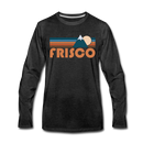 Frisco, Colorado Long Sleeve T-Shirt - Retro Mountain Unisex Frisco Long Sleeve Shirt - charcoal gray