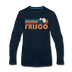 Frisco, Colorado Long Sleeve T-Shirt - Retro Mountain Unisex Frisco Long Sleeve Shirt - deep navy