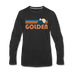 Golden, Colorado Long Sleeve T-Shirt - Retro Mountain Unisex Golden Long Sleeve Shirt - black