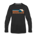 Jackson Hole, Wyoming Long Sleeve T-Shirt - Retro Mountain Unisex Jackson Hole Long Sleeve Shirt - black