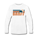 Banff, Canada Long Sleeve T-Shirt - Retro Mountain Unisex Banff Long Sleeve Shirt - white