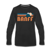 Banff, Canada Long Sleeve T-Shirt - Retro Mountain Unisex Banff Long Sleeve Shirt - black