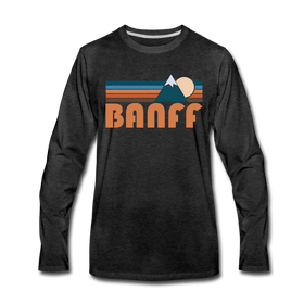 Banff, Canada Long Sleeve T-Shirt - Retro Mountain Unisex Banff Long Sleeve Shirt