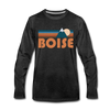 Boise, Idaho Long Sleeve T-Shirt - Retro Mountain Unisex Boise Long Sleeve Shirt