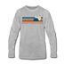 Chattanooga, Tennessee Long Sleeve T-Shirt - Retro Mountain Unisex Chattanooga Long Sleeve Shirt - heather gray