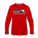 Chattanooga, Tennessee Long Sleeve T-Shirt - Retro Mountain Unisex Chattanooga Long Sleeve Shirt - red