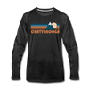 Chattanooga, Tennessee Long Sleeve T-Shirt - Retro Mountain Unisex Chattanooga Long Sleeve Shirt - charcoal gray