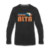 Alta, Utah Long Sleeve T-Shirt - Retro Mountain Unisex Alta Long Sleeve Shirt - black