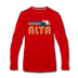 Alta, Utah Long Sleeve T-Shirt - Retro Mountain Unisex Alta Long Sleeve Shirt - red