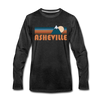 Asheville, North Carolina Long Sleeve T-Shirt - Retro Mountain Unisex Asheville Long Sleeve Shirt