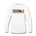 Crested Butte, Colorado Long Sleeve T-Shirt - Retro Mountain Unisex Crested Butte Long Sleeve Shirt - white