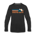 Crested Butte, Colorado Long Sleeve T-Shirt - Retro Mountain Unisex Crested Butte Long Sleeve Shirt - black