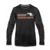 Crested Butte, Colorado Long Sleeve T-Shirt - Retro Mountain Unisex Crested Butte Long Sleeve Shirt - charcoal gray