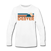 Denver, Colorado Long Sleeve T-Shirt - Retro Mountain Unisex Denver Long Sleeve Shirt - white