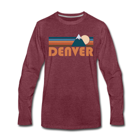 Denver, Colorado Long Sleeve T-Shirt - Retro Mountain Unisex Denver Long Sleeve Shirt