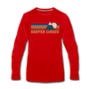 Beaver Creek, Colorado Long Sleeve T-Shirt - Retro Mountain Unisex Beaver Creek Long Sleeve Shirt - red