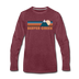 Beaver Creek, Colorado Long Sleeve T-Shirt - Retro Mountain Unisex Beaver Creek Long Sleeve Shirt - heather burgundy