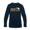 Beaver Creek, Colorado Long Sleeve T-Shirt - Retro Mountain Unisex Beaver Creek Long Sleeve Shirt - deep navy