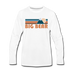 Big Bear, California Long Sleeve T-Shirt - Retro Mountain Unisex Big Bear Long Sleeve Shirt - white
