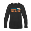 Big Bear, California Long Sleeve T-Shirt - Retro Mountain Unisex Big Bear Long Sleeve Shirt - black