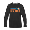 Big Bear, California Long Sleeve T-Shirt - Retro Mountain Unisex Big Bear Long Sleeve Shirt - black
